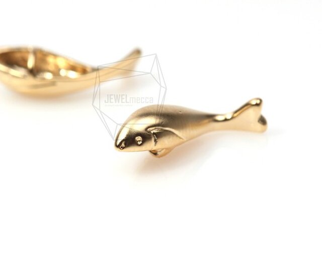 PDT-095-MG【4個入り】イルカペンダント,Dolphin Pendant/ 4mmx17mmの画像1枚目