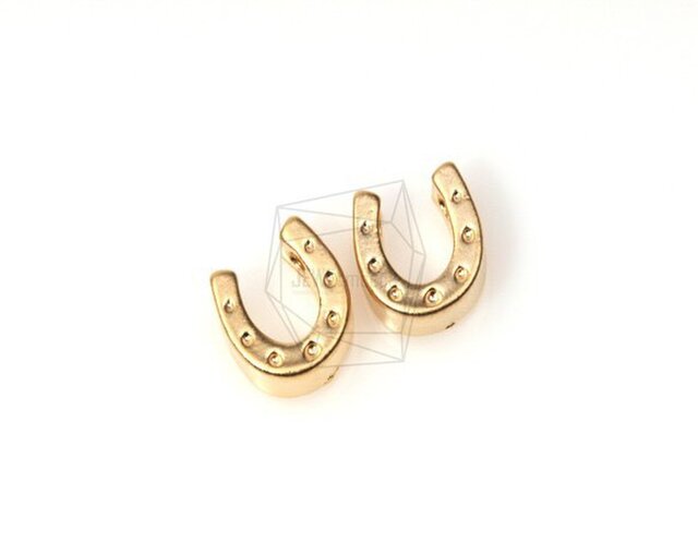 PDT-181-MG【4個入り】ホースシューチャームHorseshoe,Pendant/ 7mm X 8mmの画像1枚目