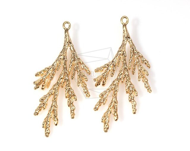 PDT-208-MG【2個入り】冬の木の枝ペンダント,Winter Tree Branch Pendantの画像1枚目