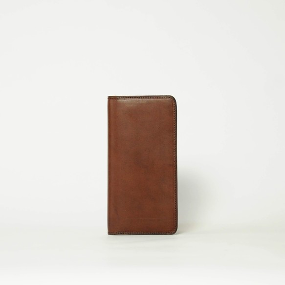 long wallet - dark brownの画像1枚目