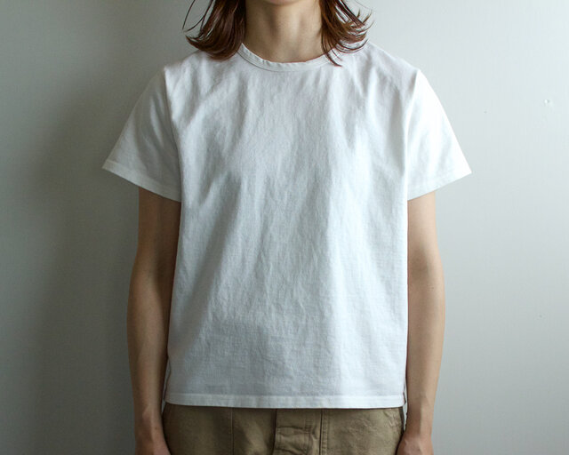 pablo cotton/crew binder t-shirt/white/size 00・0・1の画像1枚目