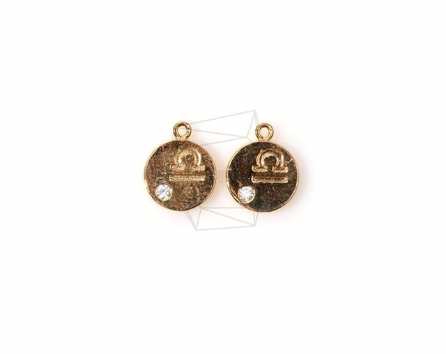 PDT-475-G【2個入り】星座/天秤座(テンビン座),Constellation(Libra)Pendantの画像1枚目