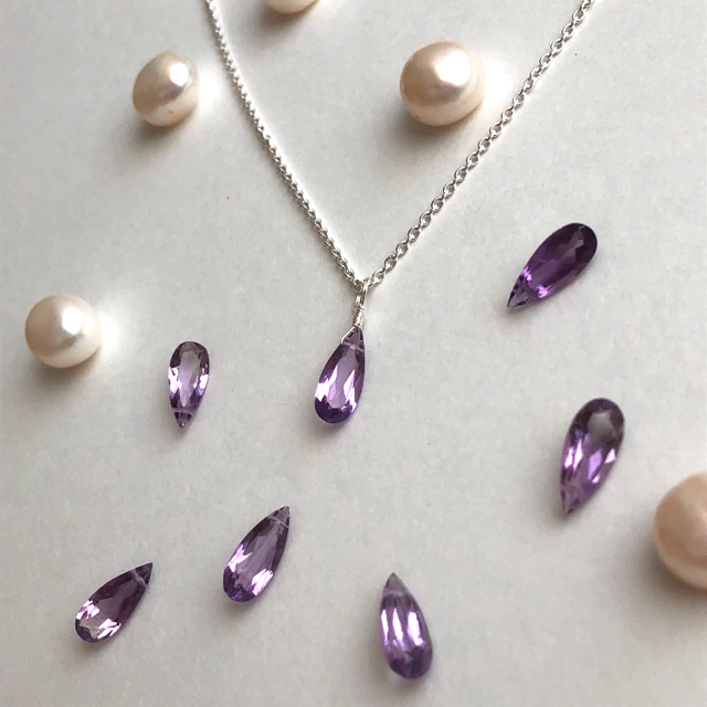 アメジストsilverネックレス