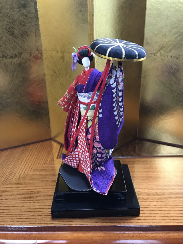 本格派友禅和紙人形(#007藤娘)の画像1枚目