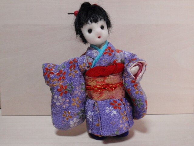創作人形⑤（ちりめん使用） アンティーク着物 日本人形 ハンドメイド 女の子 創作人形⑤（ちりめん使用） アンティーク着物 日本人形