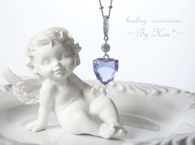 ♥Vintageアレキサンドライト ♥happyネックレス/Aの画像1枚目