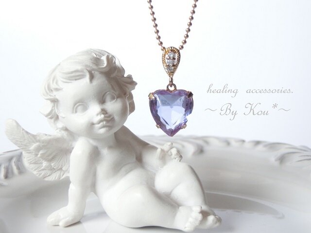 ♥Vintageアレキサンドライト ♥happyネックレス/Bの画像1枚目