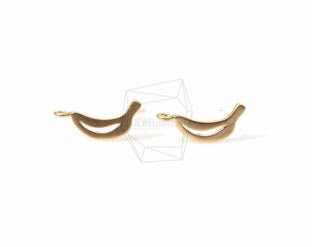ERG-175-MG【2個入り】バナナピアス,Banana Earring Postの画像1枚目