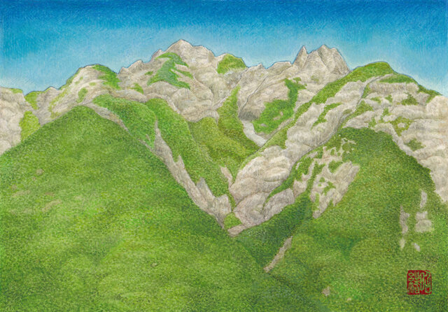 夏の明神岳の画像1枚目