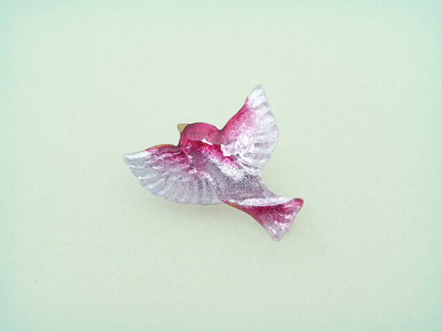 渡風花鳥のブローチ 578の画像1枚目