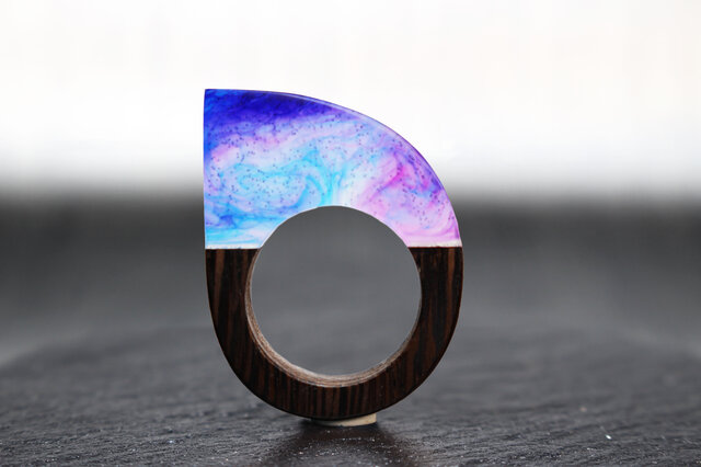 【送料無料】Fusion ~Resin Wood Ring~の画像1枚目
