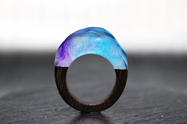 送料無料】Fusion/B ~Resin Wood Ring~の画像1枚目