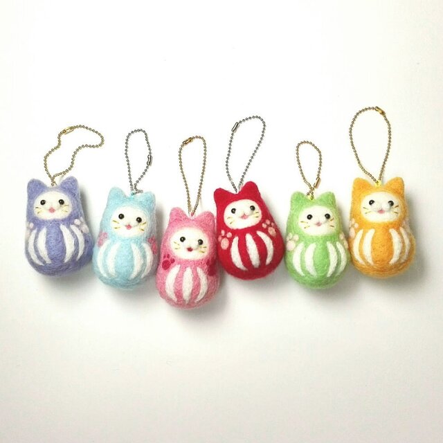 応援!お祝い!にゃるまちゃんキーホルダーの画像1枚目