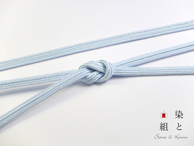 帯締めゆるぎ組(空青)正絹の画像1枚目