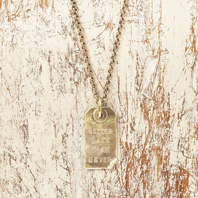 荷札ペンダント（真鍮）