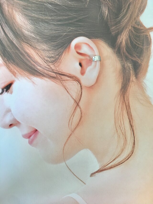 【槌目耳飾り】-純銀-