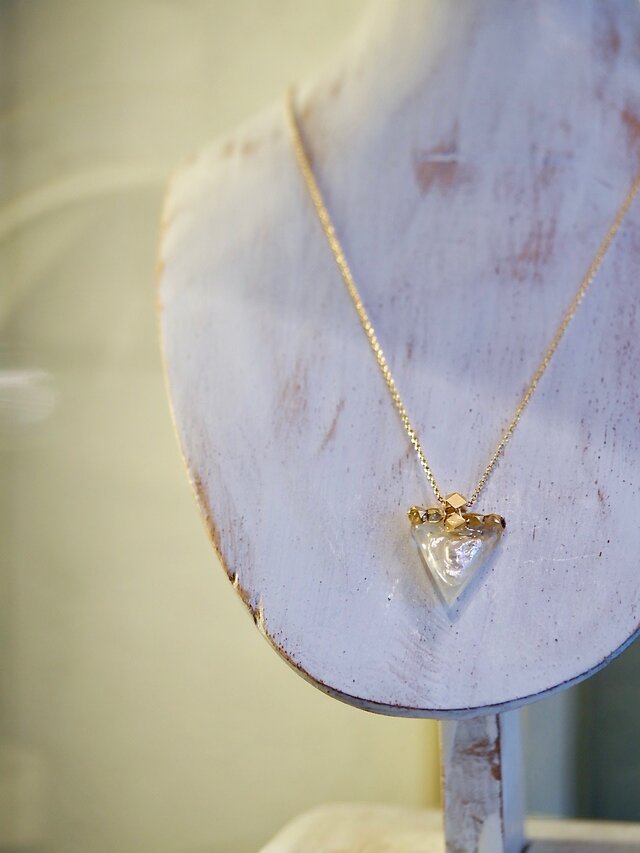 triangle淡水パールネックレス