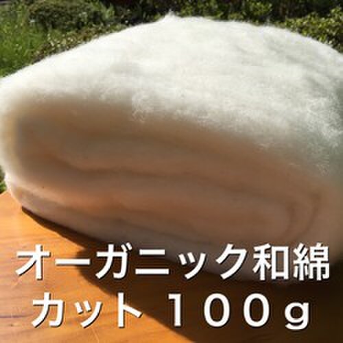 オ-ガニック和綿カット 群馬県産100gの画像1枚目