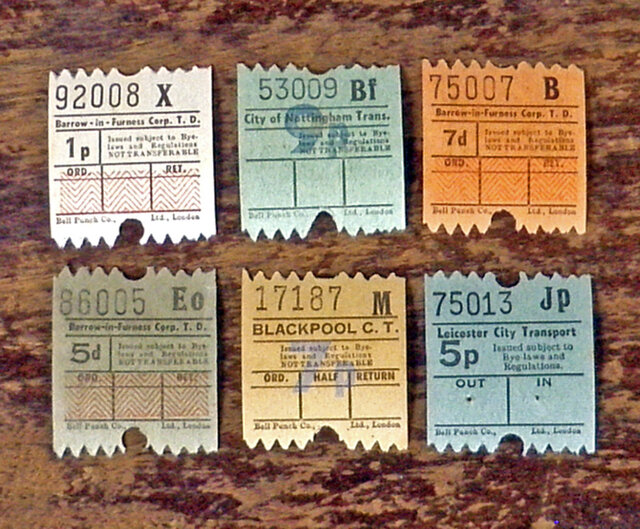 英国Vintageバスチケット24枚セット【England】DA-CO085 | iichi 日々