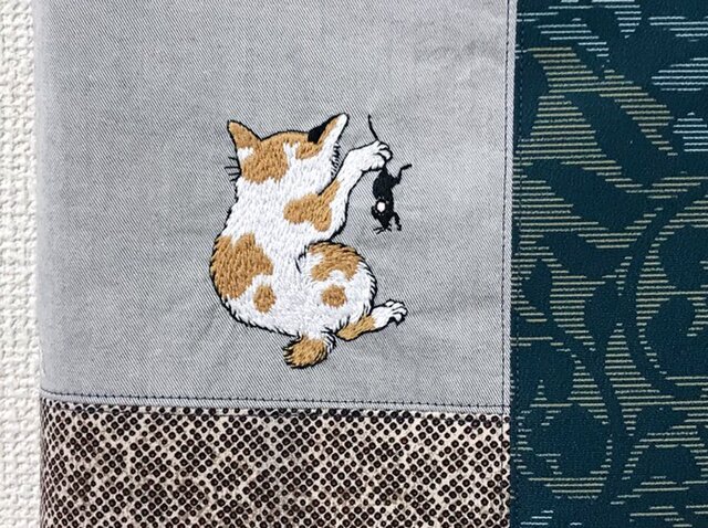 河鍋暁斎 蛙と蛇 浮世絵 一閑張り バッグ かごバッグ