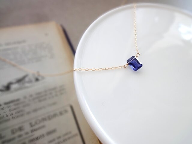 14KGF Necklace■ 裸の私 ■ アイオライトの画像1枚目