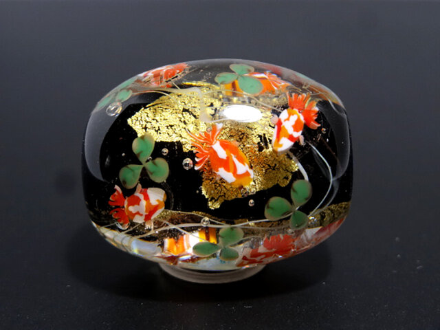 超レア　古道具 ヴィンテージ　古いガラスの金魚玉/金魚入れ　紐付き　未使用 ブリキの皿 水遊び 小物入れ 金魚 | RETRO ROOM ｰレトロルームｰ