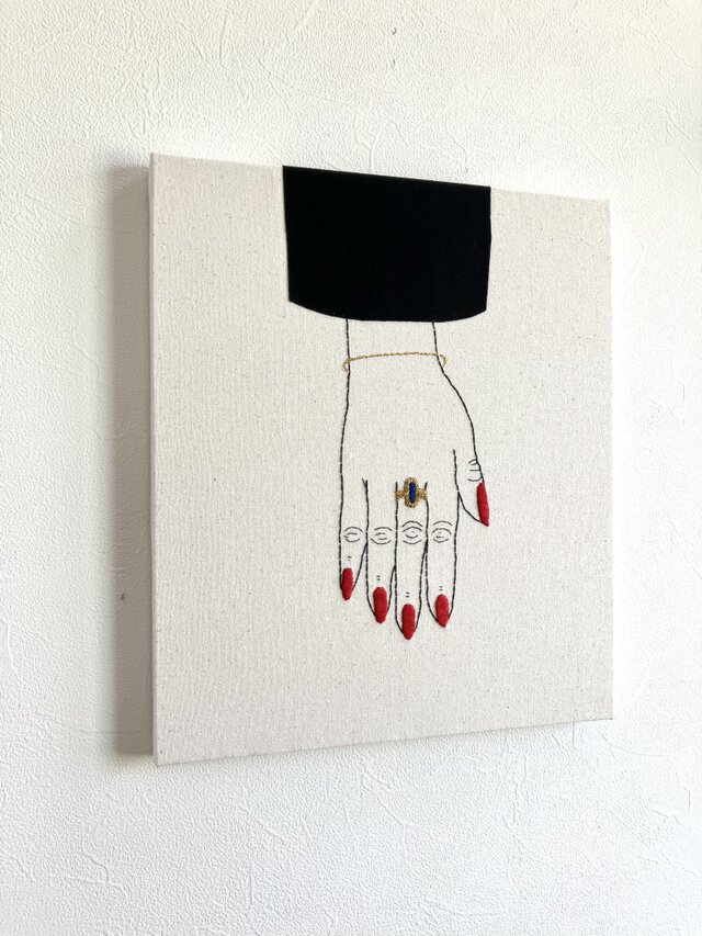 ファブリックパネル 富を問う