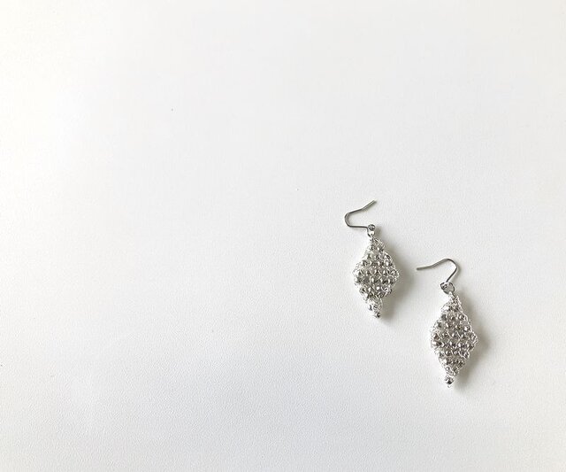 ダイヤピアス/シルバーの画像1枚目