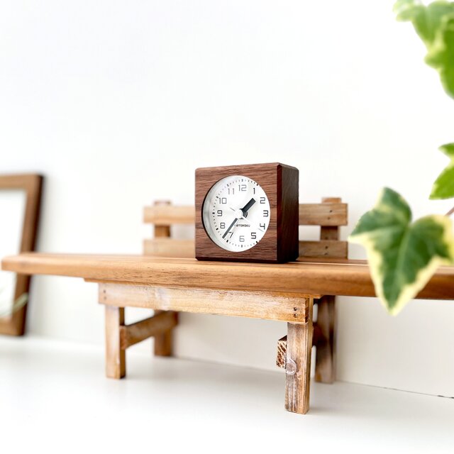 KATOMOKU alarm clock 7 ウォールナット km-100WA 目覚まし時計 木製