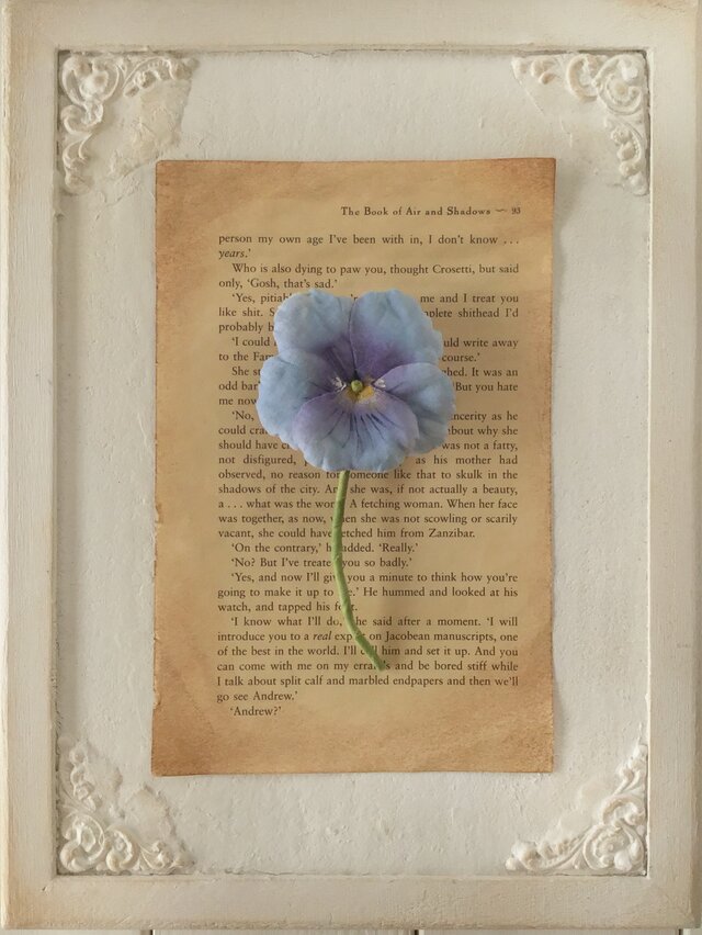 パンジーの2wayコサージュ(ブルー＆パープル)