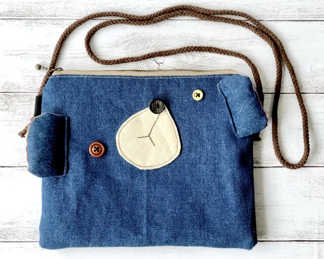 新作▽denim bear sacocheの画像1枚目