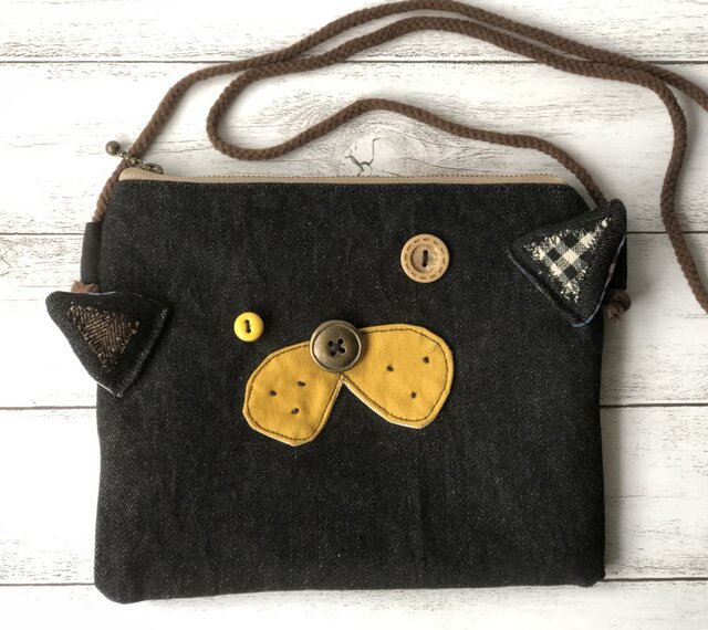 新作▽denim cat Sacocheの画像1枚目