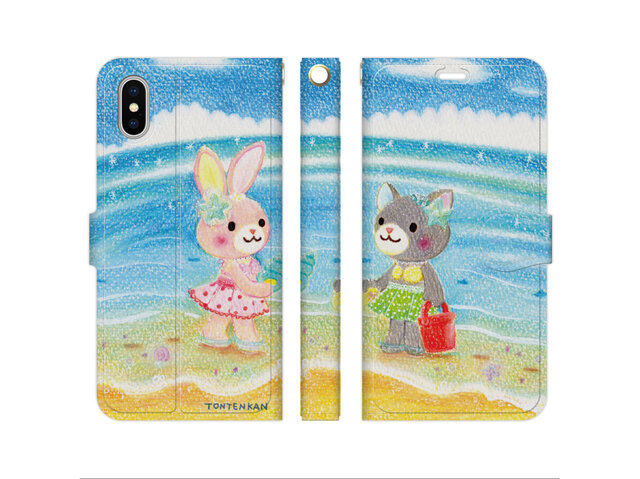 海のともだち iPhone手帳型ケースno.181の画像1枚目