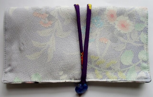 4391 #送料無料 花柄の訪問着で作った財布・ポーチの画像1枚目