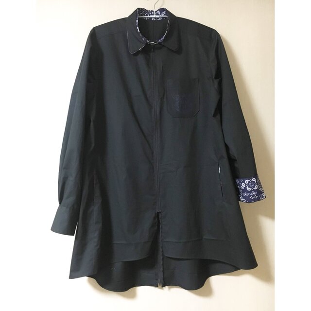 1点限定品！ブラック◇ファスナーシャツ 〈fastener shirt〉 | iichi