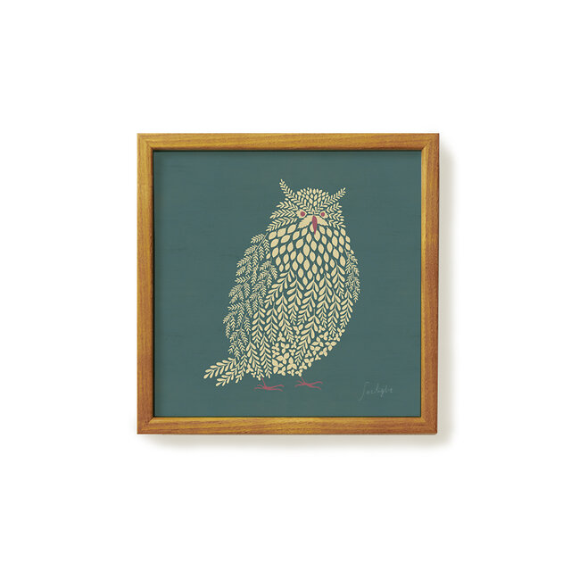 Poster + Frame 20 / Fluffy scops owlの画像1枚目