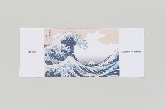手ぬぐい 手拭 葛飾北斎『冨嶽三十六景 神奈川沖浪裏』35cmx90cm 18