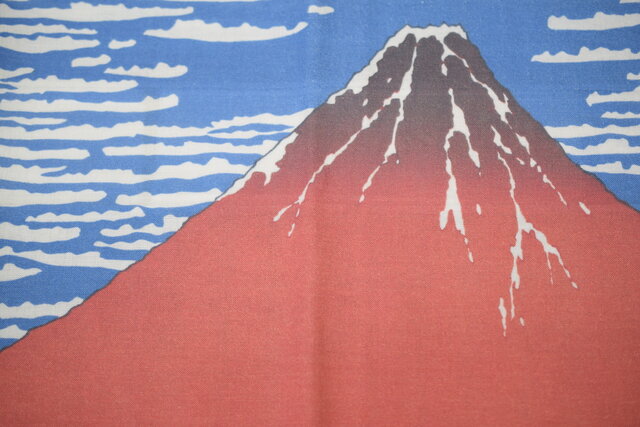 手ぬぐい 手拭 葛飾北斎『冨嶽三十六景 凱風快晴』35cmx90cm 18