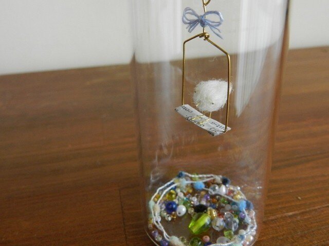 ”ゆらゆら”しあわせの青い鳥ボトル-Lの画像1枚目