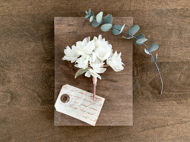 Corsage : コサージュ " 紫陽花 Pale IVORY "の画像1枚目