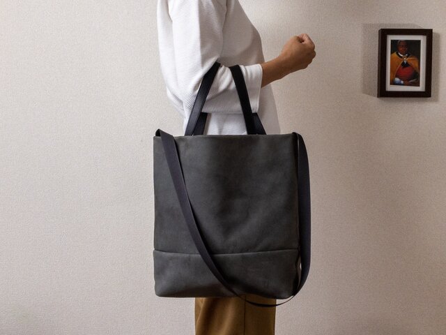 totebag penguin Grayの画像1枚目