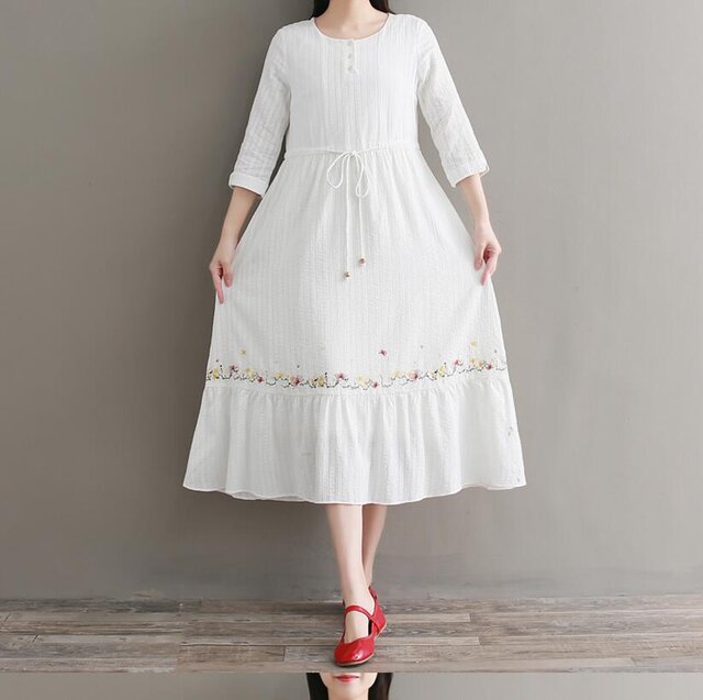 シフォン ワンピース 涼しい レディース 花柄 リラックス Vicky I ハンドメイド通販 Iichi いいち