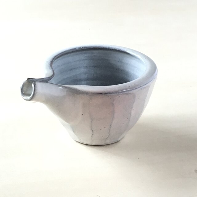 粉引面取り片口 酒器 徳利の画像1枚目