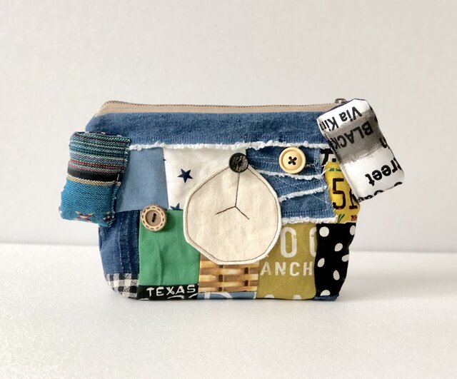 新作▽patchwork bear porchの画像1枚目