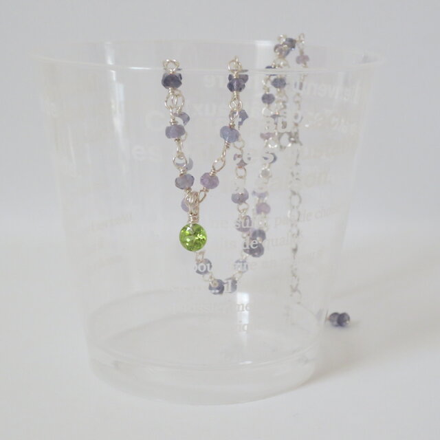 ペリドット&タンザナイト　チョーカー