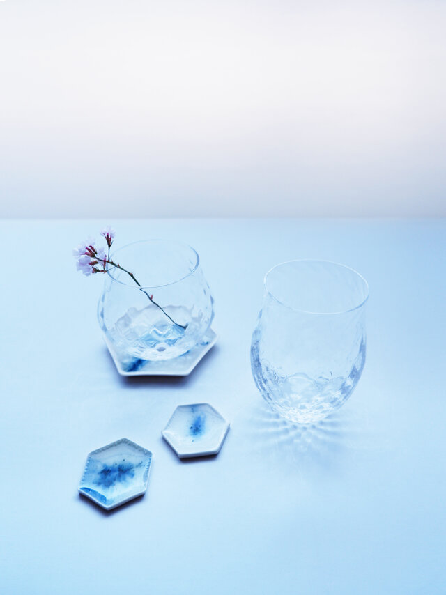 vand plate : 水面を思わせるコースター/菓子受けの画像1枚目