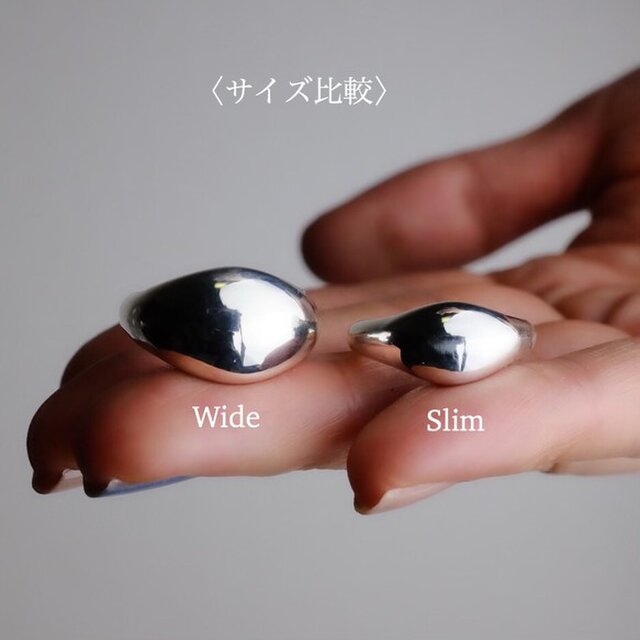 silver925〉Plump ring 7〜28号［wide］ぽってりシルバーリング<r_15