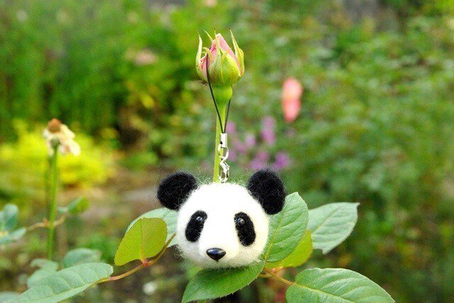 ☆ 【パンダ】のストラップ2 | iichi 日々の暮らしを心地よくする