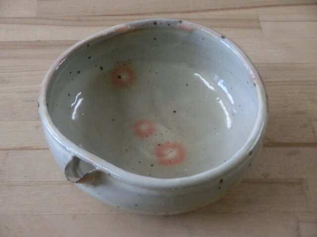 粉引き片口形菜鉢 Aの画像1枚目