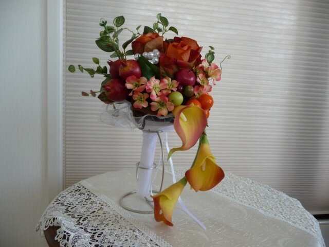 sold オレンジのブーケの画像1枚目